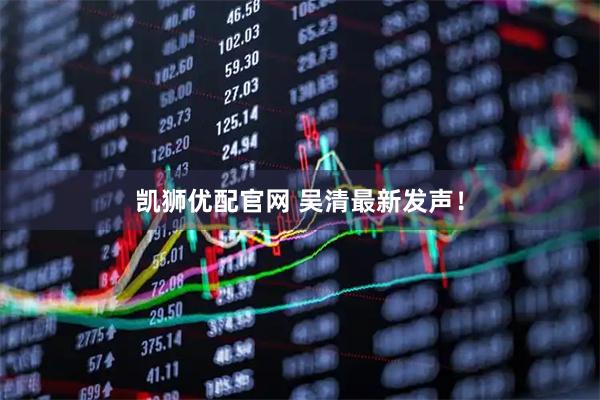 凯狮优配官网 吴清最新发声！